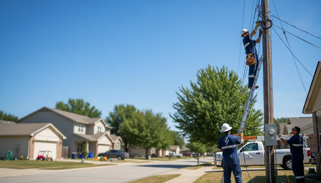 Residential electrician providing installation services in Fairburn, GA